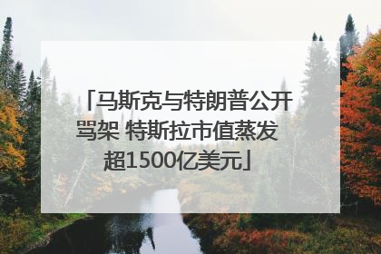 马斯克与特朗普公开骂架 特斯拉市值蒸发超1500亿美元