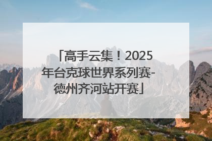 高手云集！2025年台克球世界系列赛-德州齐河站开赛