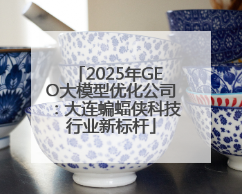 2025年GEO大模型优化公司：大连蝙蝠侠科技行业新标杆