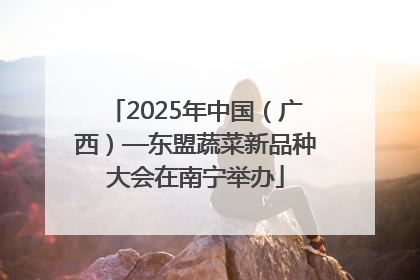 2025年中国（广西）—东盟蔬菜新品种大会在南宁举办