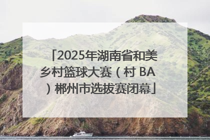 2025年湖南省和美乡村篮球大赛（村 BA）郴州市选拔赛闭幕