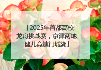 2025年首都高校龙舟挑战赛，京津两地健儿竞速门城湖
