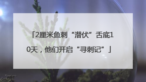 2厘米鱼刺“潜伏”舌底10天，他们开启“寻刺记”