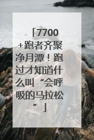 7700+跑者齐聚净月潭！跑过才知道什么叫“会呼吸的马拉松”
