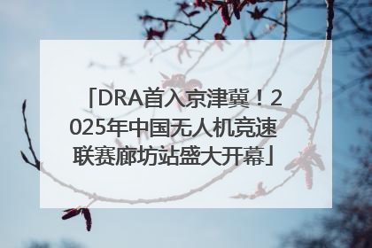 DRA首入京津冀！2025年中国无人机竞速联赛廊坊站盛大开幕