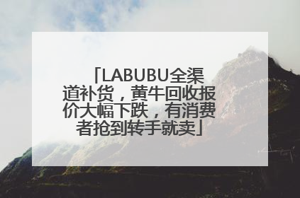 LABUBU全渠道补货，黄牛回收报价大幅下跌，有消费者抢到转手就卖