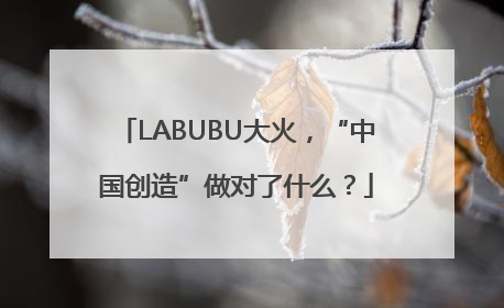 LABUBU大火，“中国创造”做对了什么？